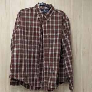 Sharp Polo Ralph Lauren red plaid XXL